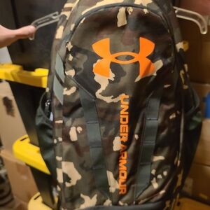 Under Armour Camo Backpack - Orange and Green